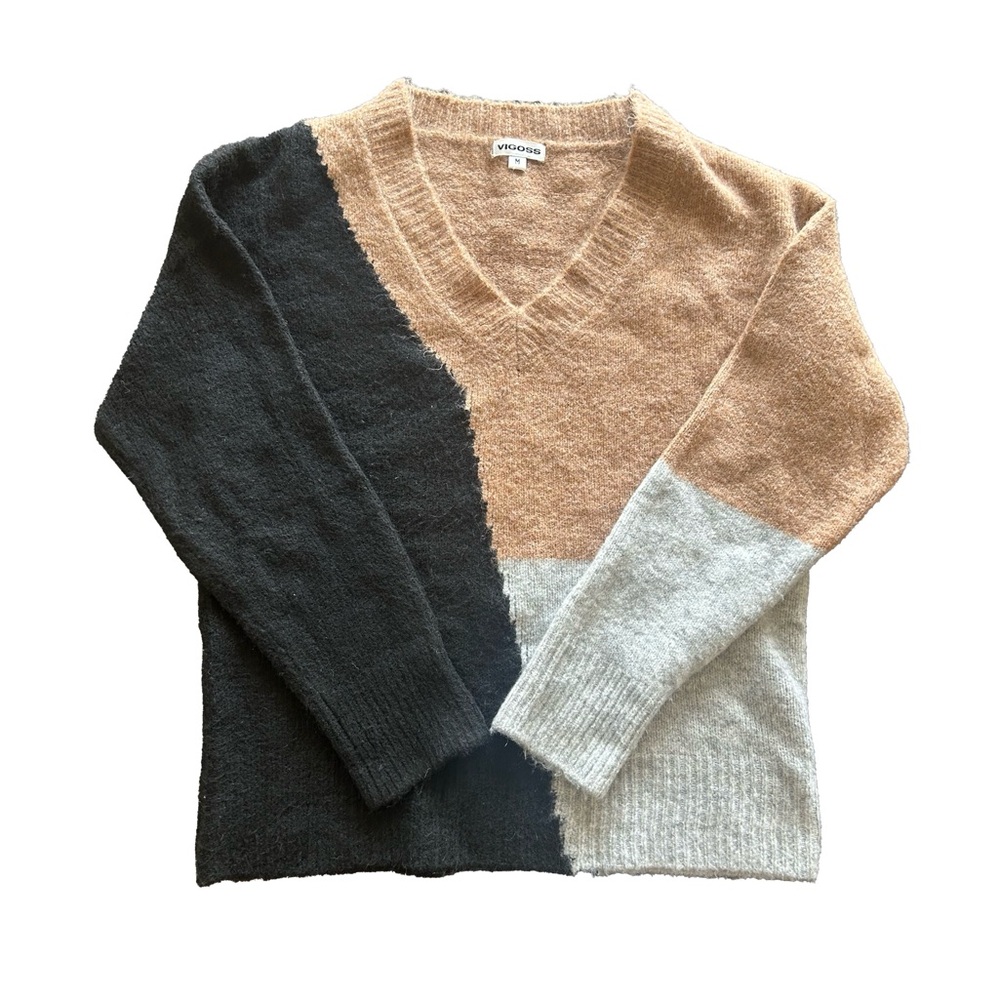Oversized Colorblock Sweater